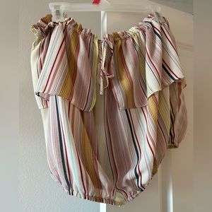 Colorful striped top